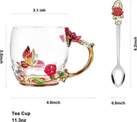 Butterfly Flower Tea Cup Gift
