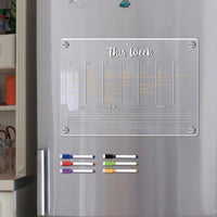 Reusable Fridge Calendar & Weekly Planner