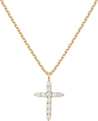 14K Gold Plated Cross Necklace