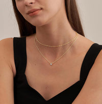 14K Gold Plated Layering Necklace