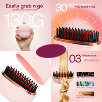 Portable Smart-Heat Hair Comb