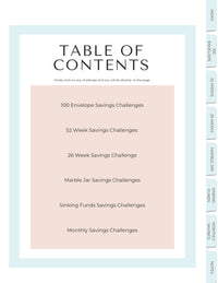 The Saving Challenge Book