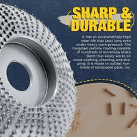 BUY 5 GET 5 FREE! Premium Wood Carving Disc – Ultra Sharp Fast Cutting for Angle Grinders 🔥